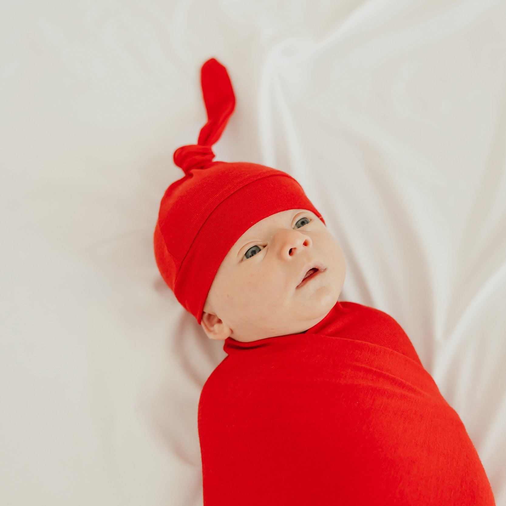 Copper Pearl Knit Swaddle Blanket | Apple