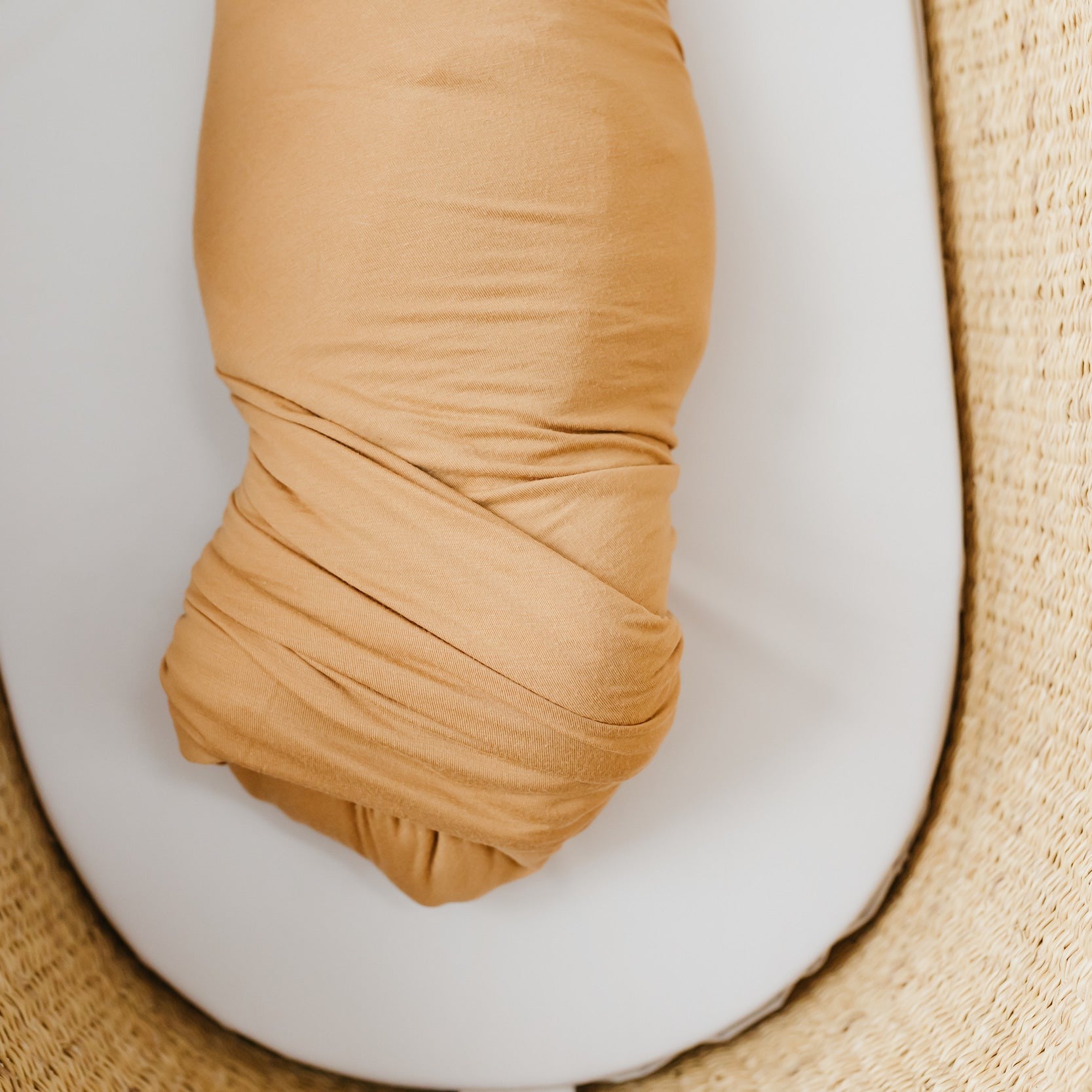 Copper Pearl Knit Swaddle Blanket | Dune