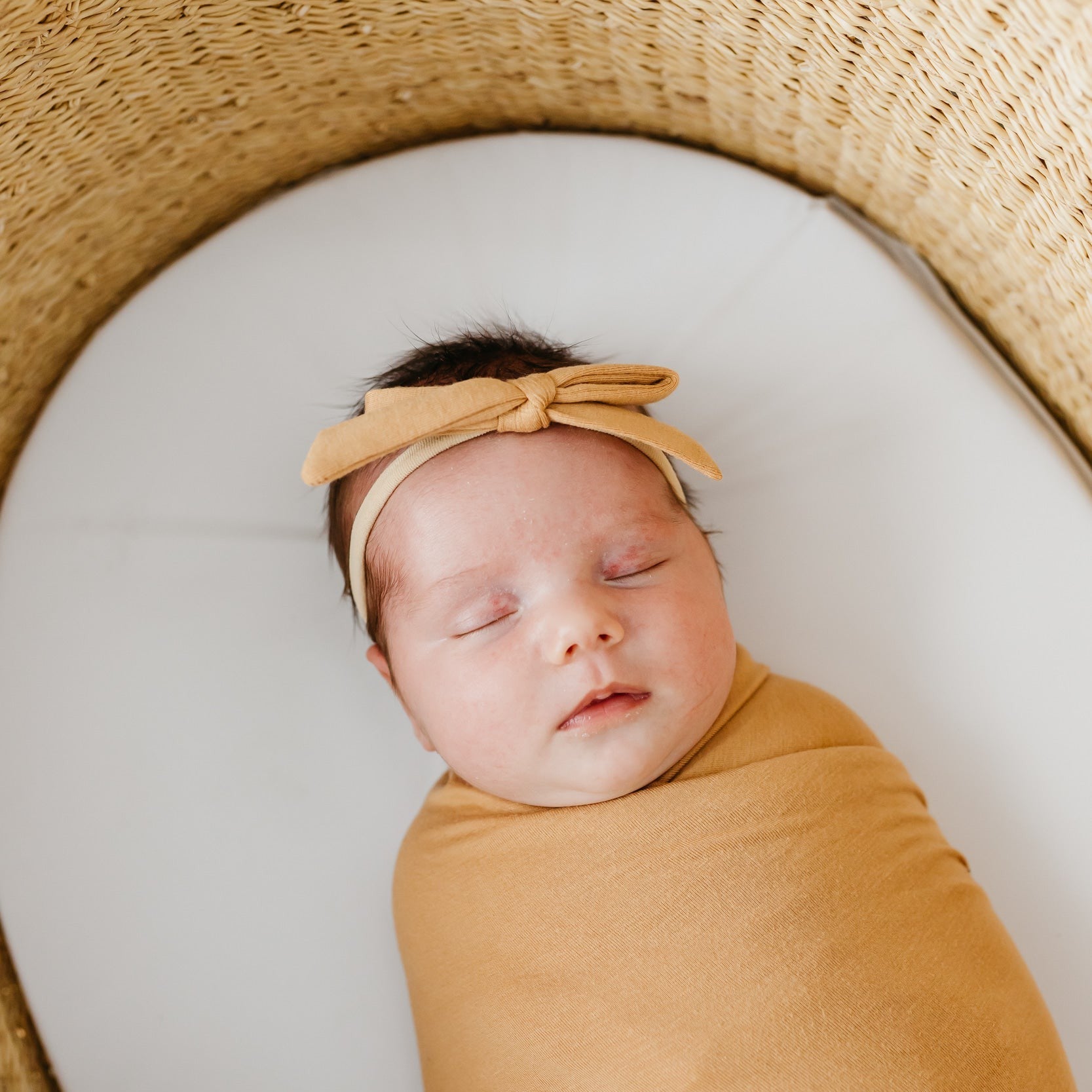 Copper Pearl Knit Swaddle Blanket | Dune