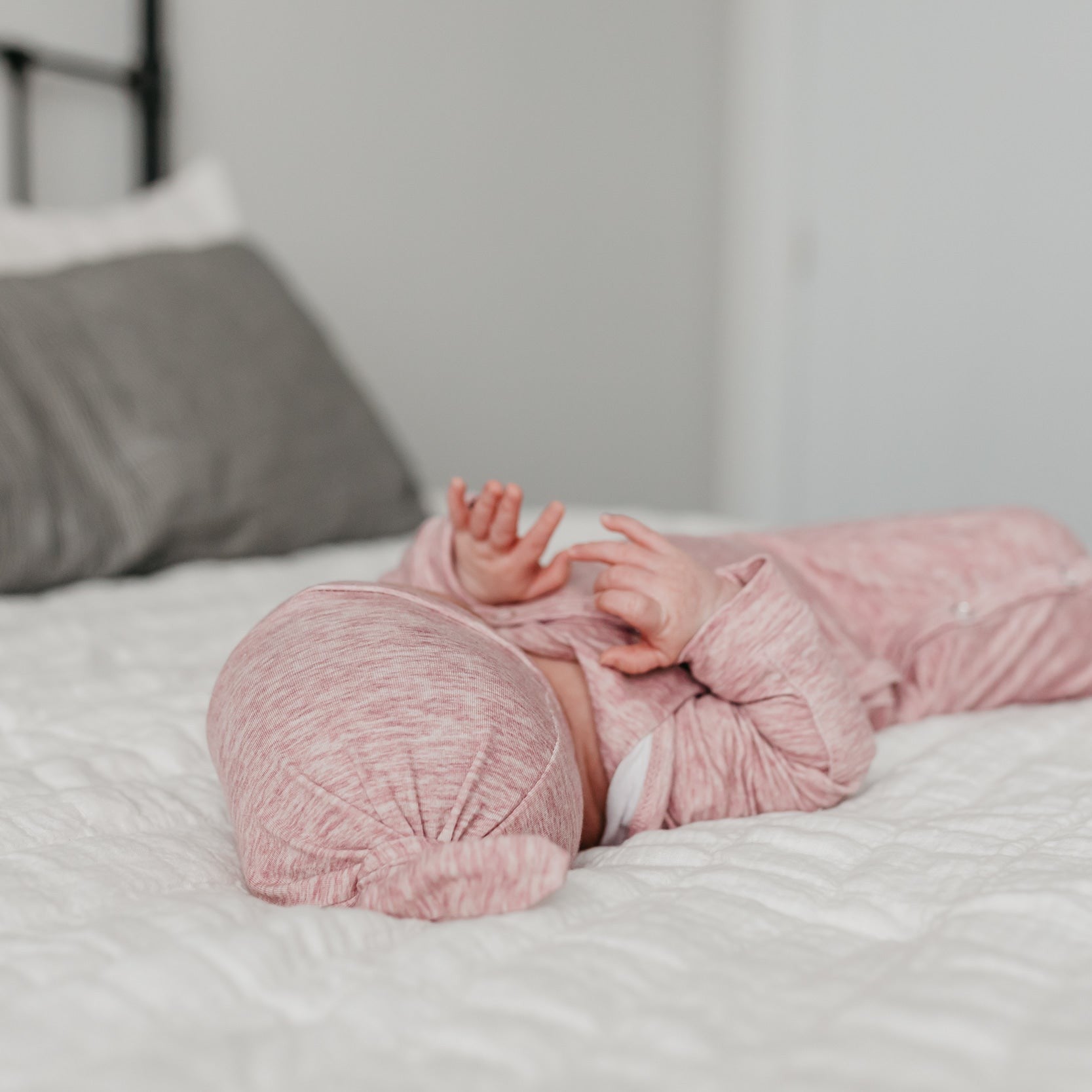 Copper Pearl Top Knot Hat | Maeve