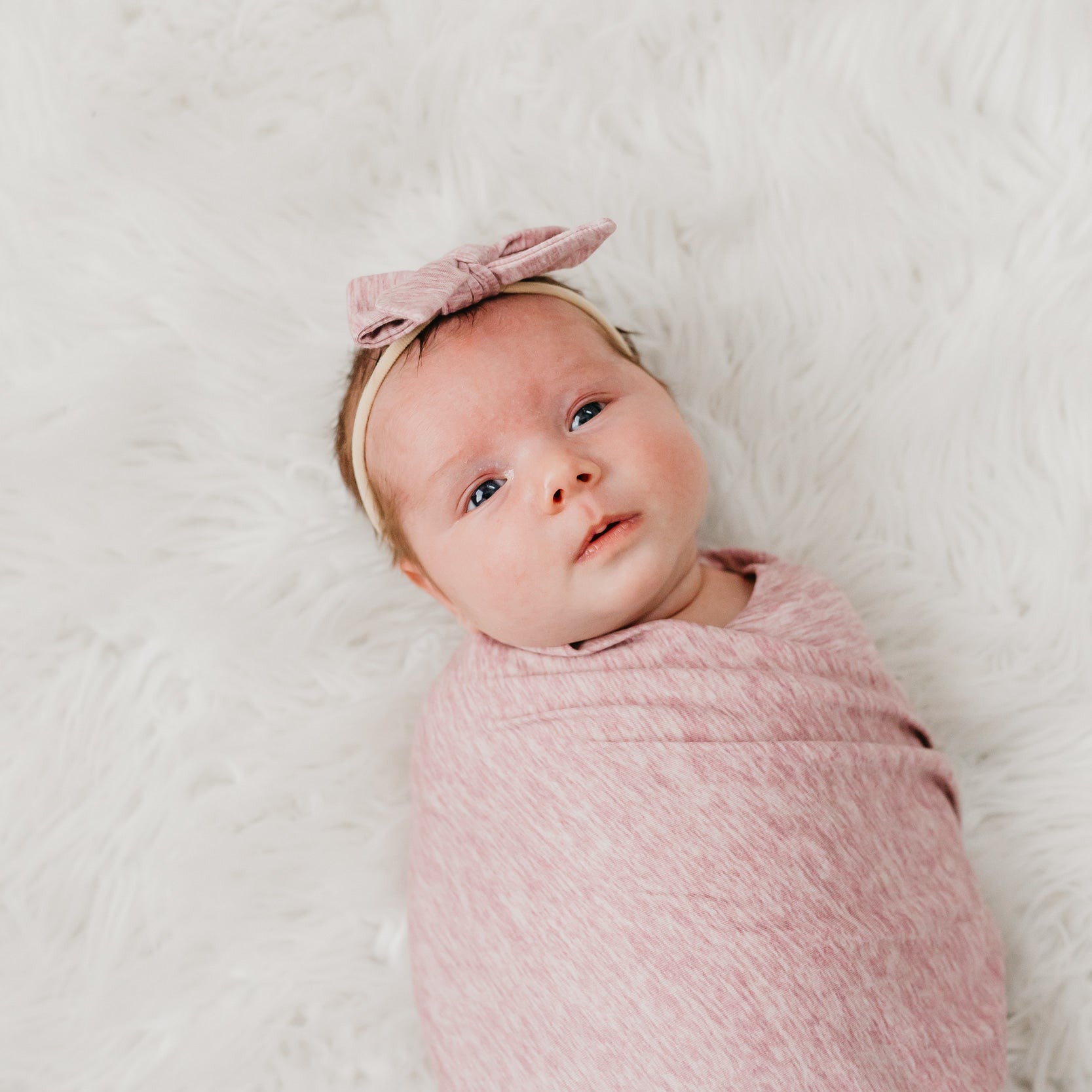 Copper Pearl Knit Swaddle Blanket | Maeve