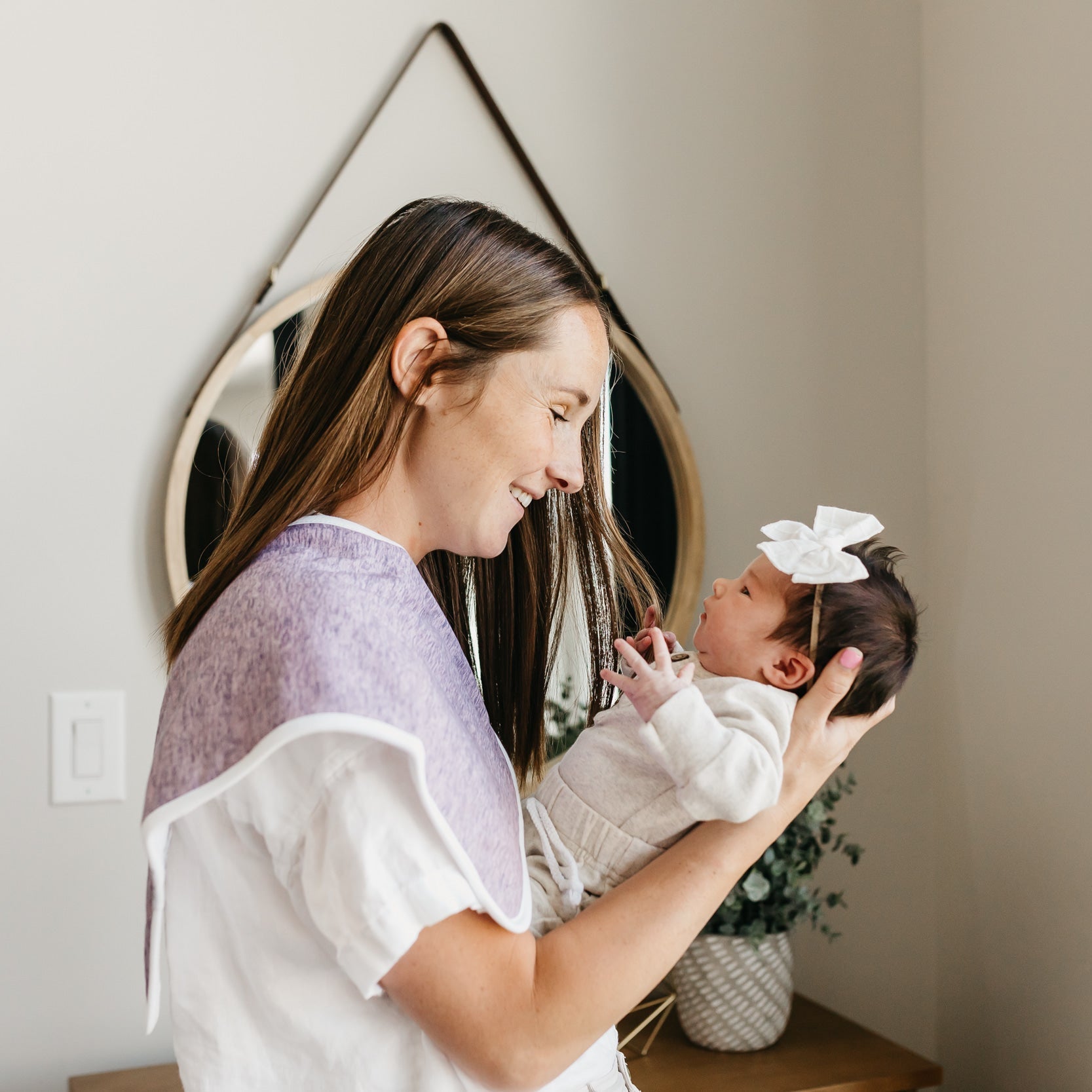 Copper Pearl Premium Burp Cloths - Lacie