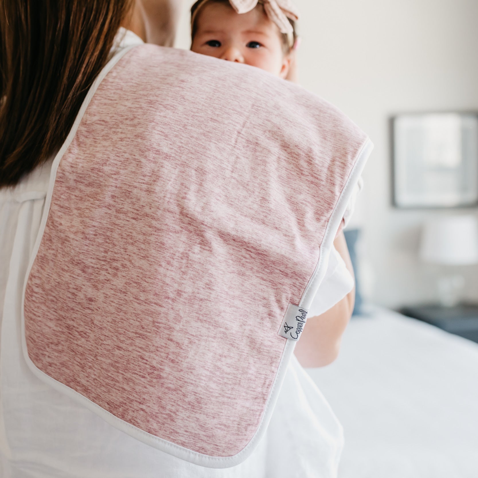 Copper Pearl Premium Burp Cloths - Lacie