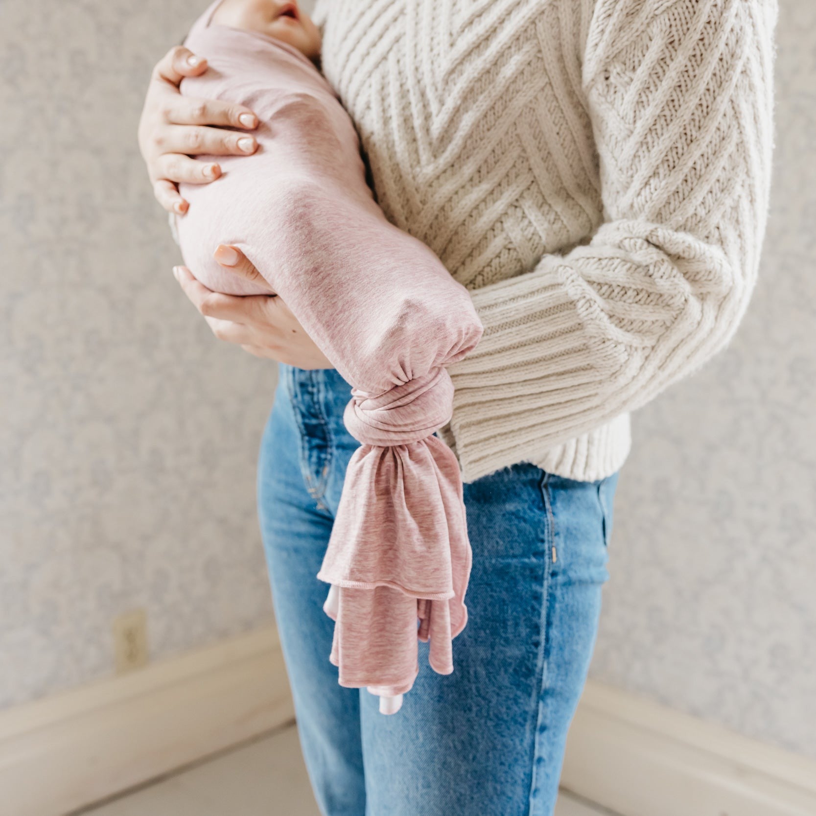 Copper Pearl Knit Swaddle Blanket | Maeve