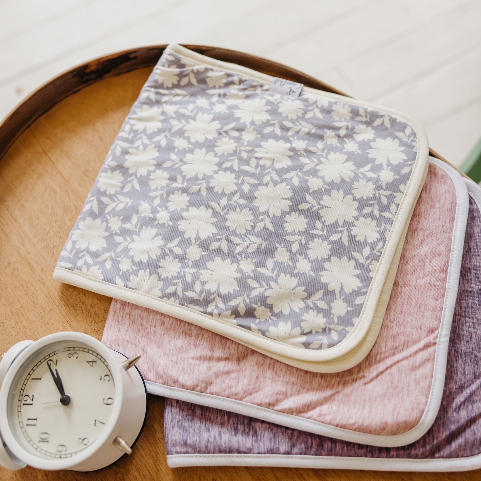 Copper Pearl Premium Burp Cloths - Lacie