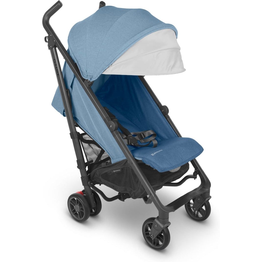 uppababy g lite fold UPPAbaby G-Luxe Stroller – Greyson (Charcoal mélange/Carbon)
