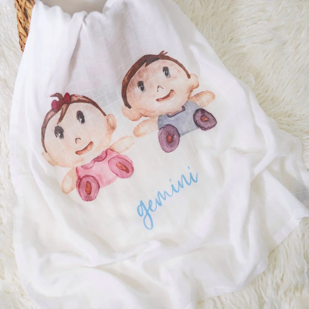 Gemini Baby Swaddle Blanket