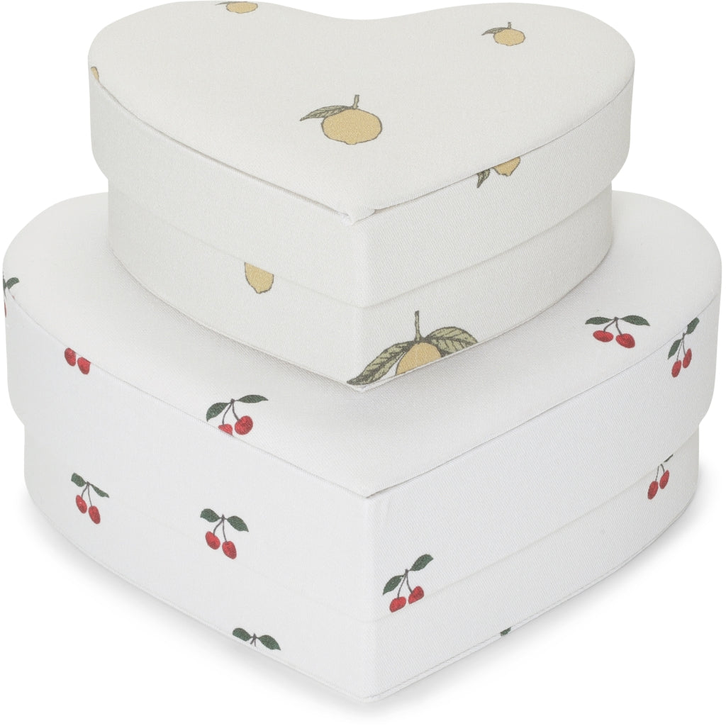 Konges Slojd Heart Box | Cherry/Lemon