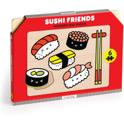 Mudpuppy Sushi Friends Wooden Tray Puzzle