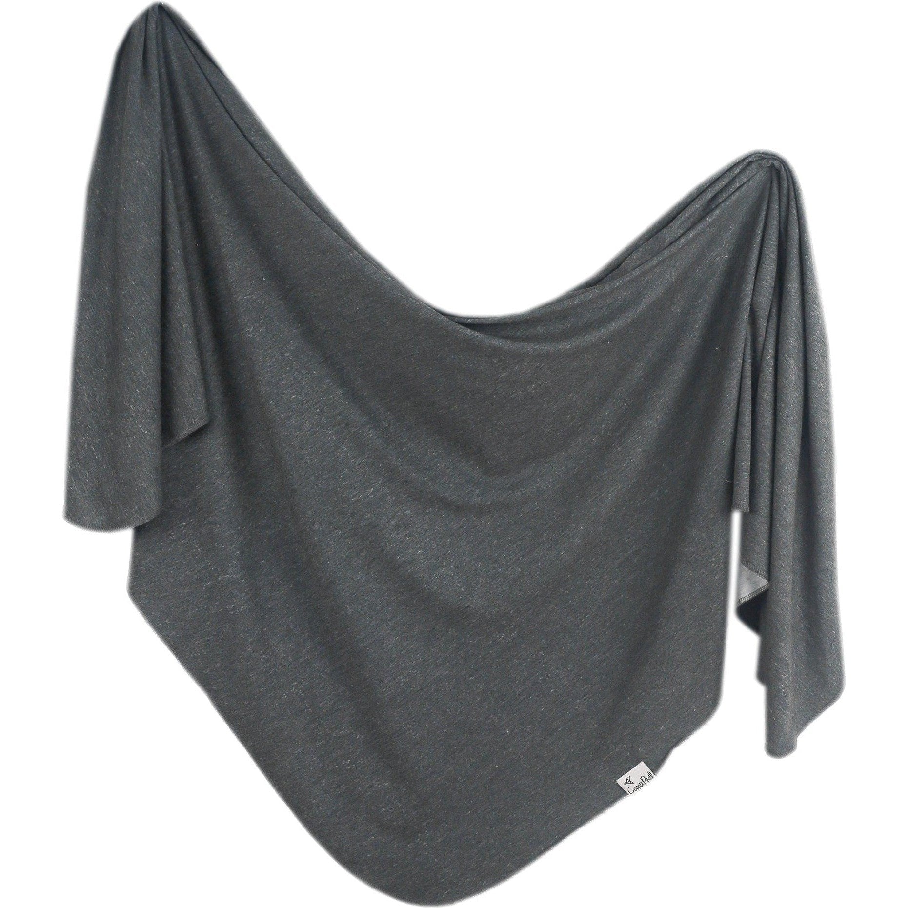 Copper Pearl Knit Swaddle Blanket | Slate