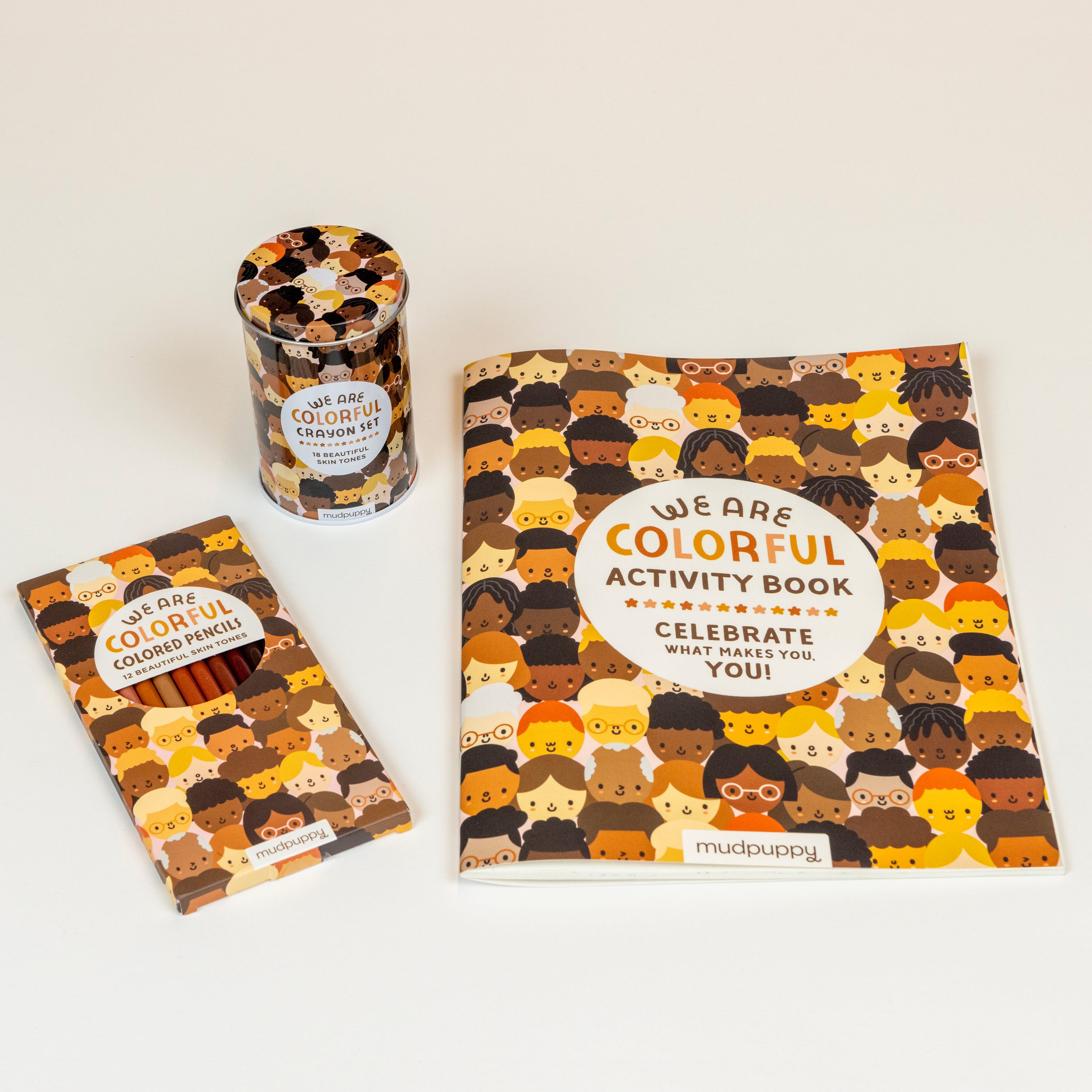 Mudpuppy We Are Colorful Skin Tone Colored Pencils