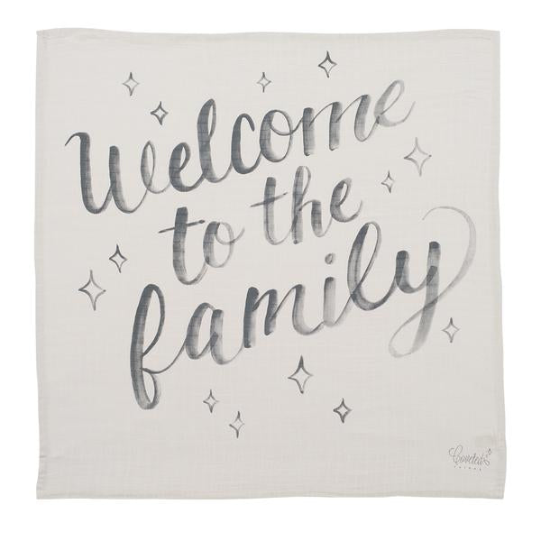 Coveted Welcome to the Family Organic Swaddle
