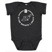 Southern Alphabet Series Onesies B is for Biscuits & Gravy