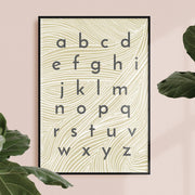 Born Lucky - Woodcut Letter Alphabet Art Print