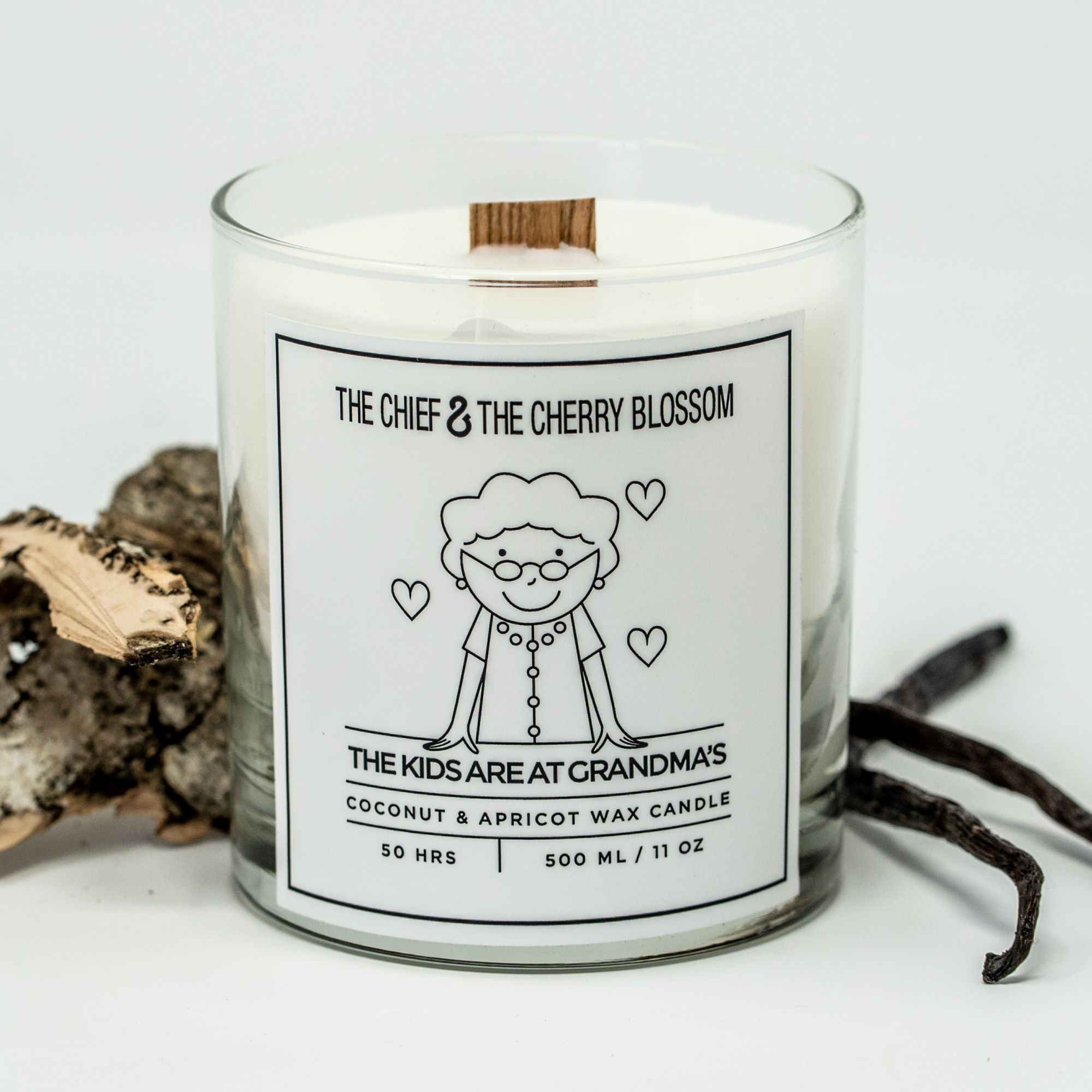 The Chief & The Cherry Blossom - The kids are at Grandma's Candle