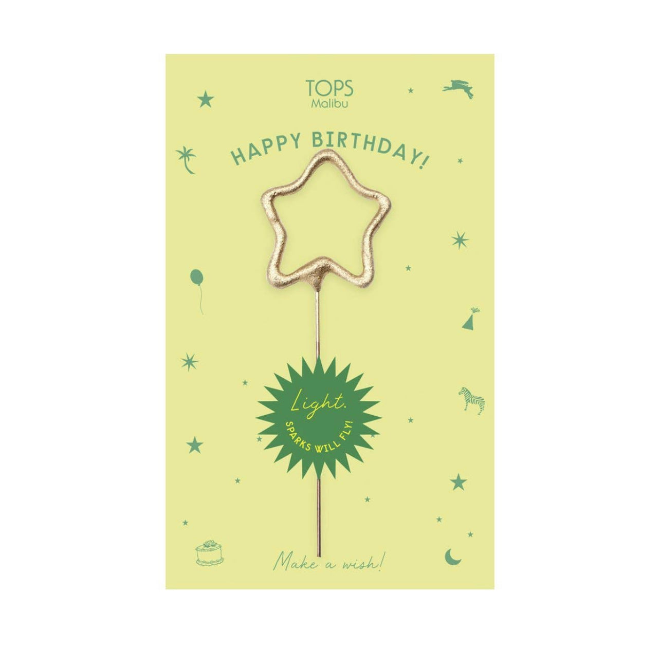 Sparkler Card Happy Birthday