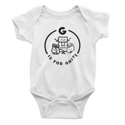Southern Alphabet Series Onesies G is for Grits