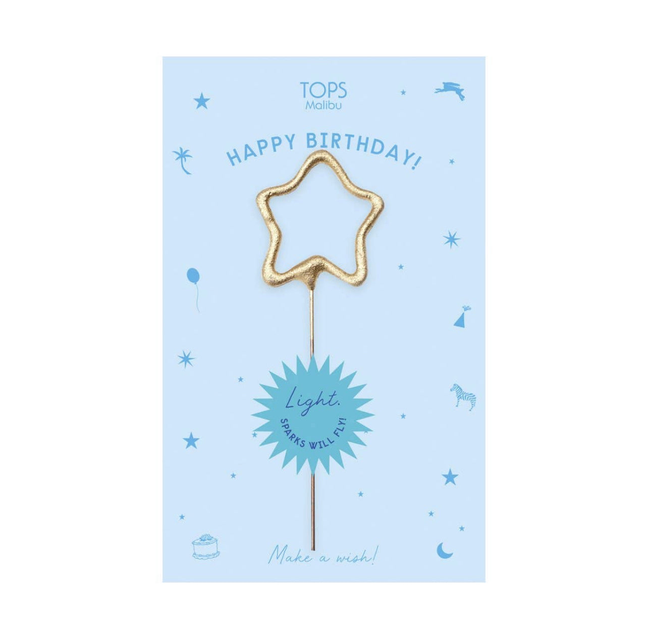 Sparkler Card Happy Birthday