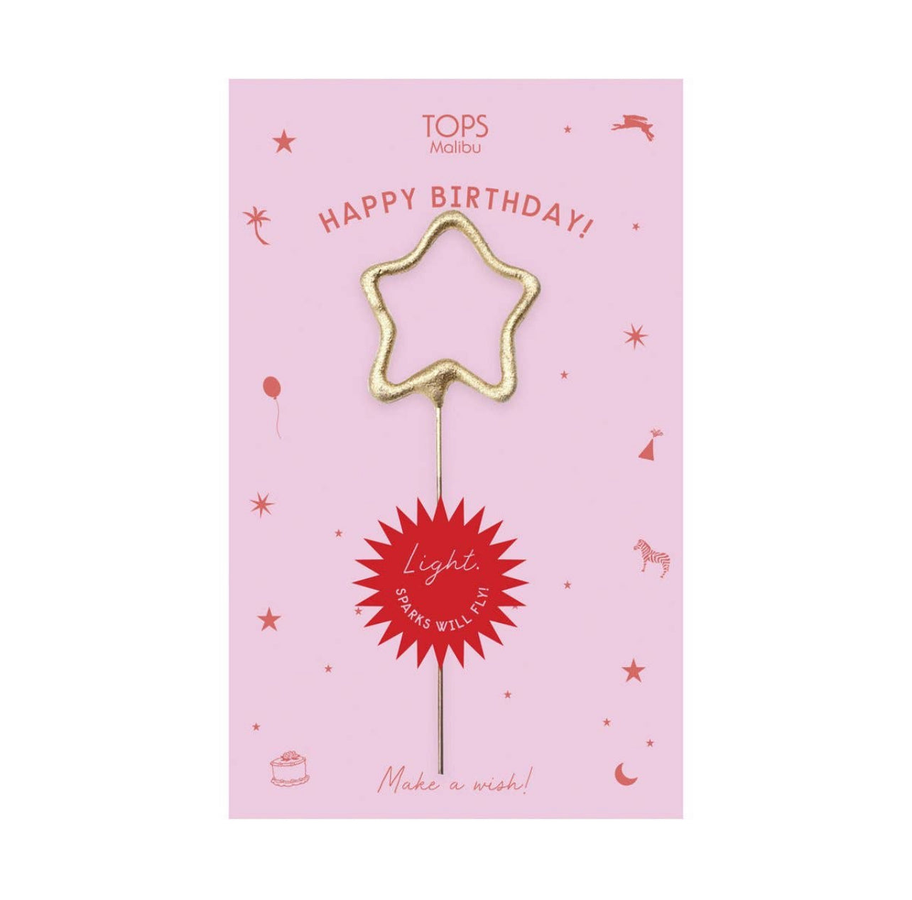 Sparkler Card Happy Birthday