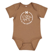 Southern Alphabet Series Onesies N is for Nutmeg