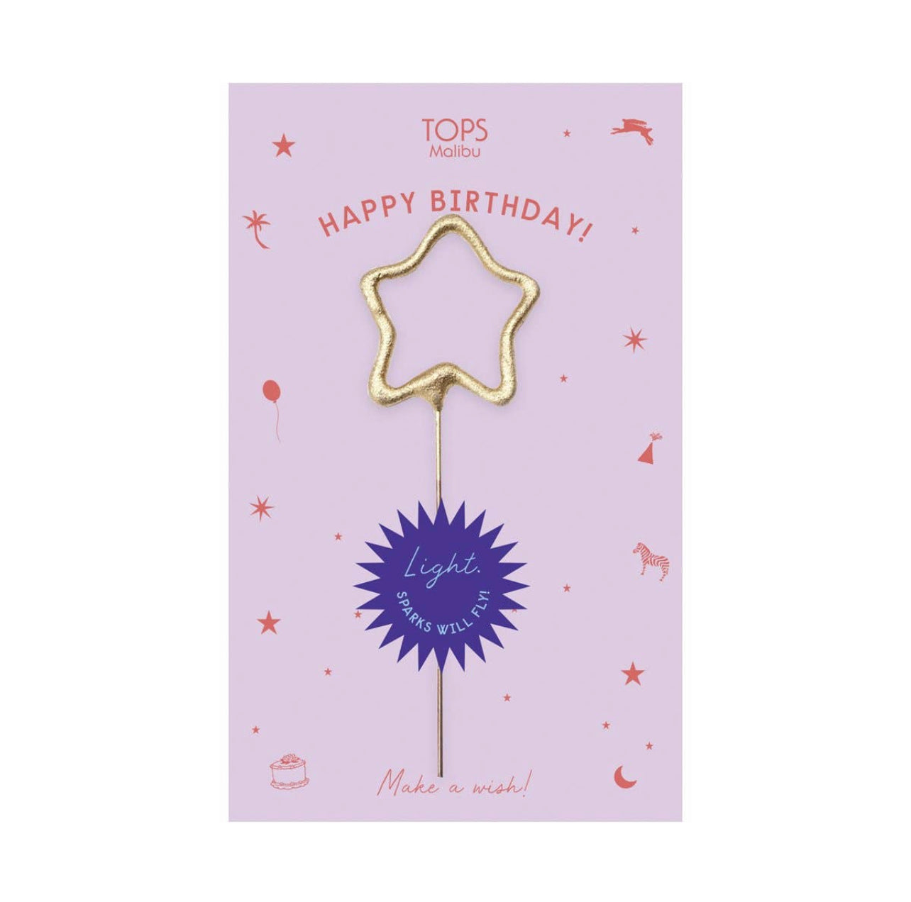 Sparkler Card Happy Birthday