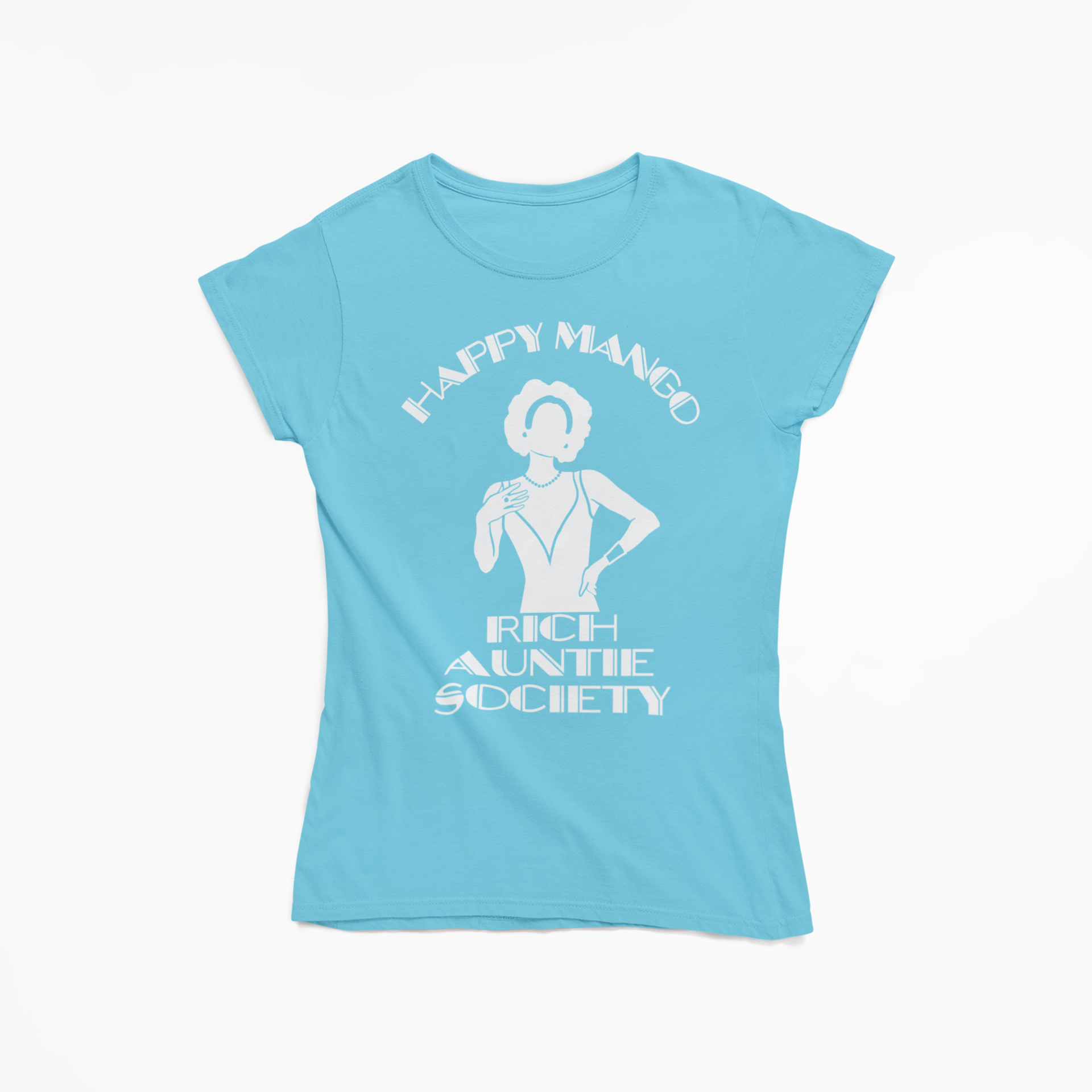Rich Auntie Society Tee Brunch Blue