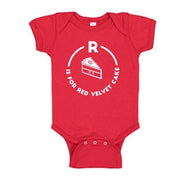 Southern Alphabet Series Onesies R is for Red Velvet