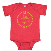 Southern Alphabet Series Onesies U is for upside Down Cake