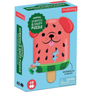 Mudpuppy Watermelon Pupsicle 48 Piece Scratch and Sniff Shaped Mini Puzzle