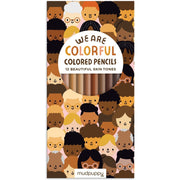Mudpuppy We Are Colorful Skin Tone Colored Pencils