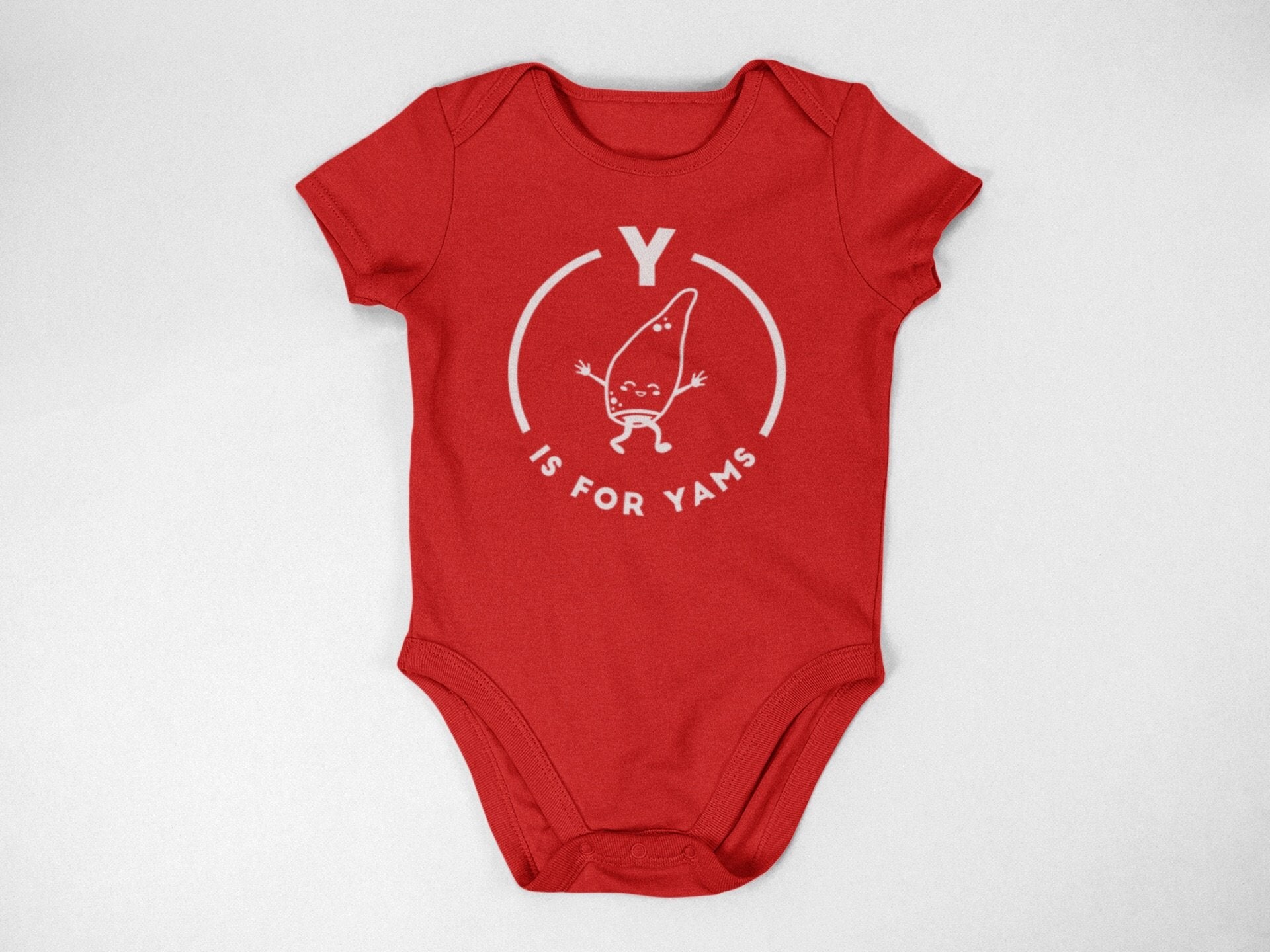 Southern Alphabet Series Onesies Y is Yams